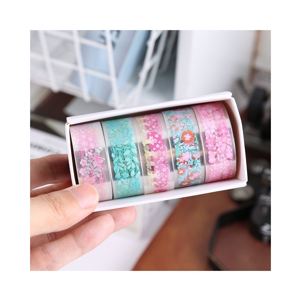 Floral Series PET Tape Set 5 rolls 6 Styles