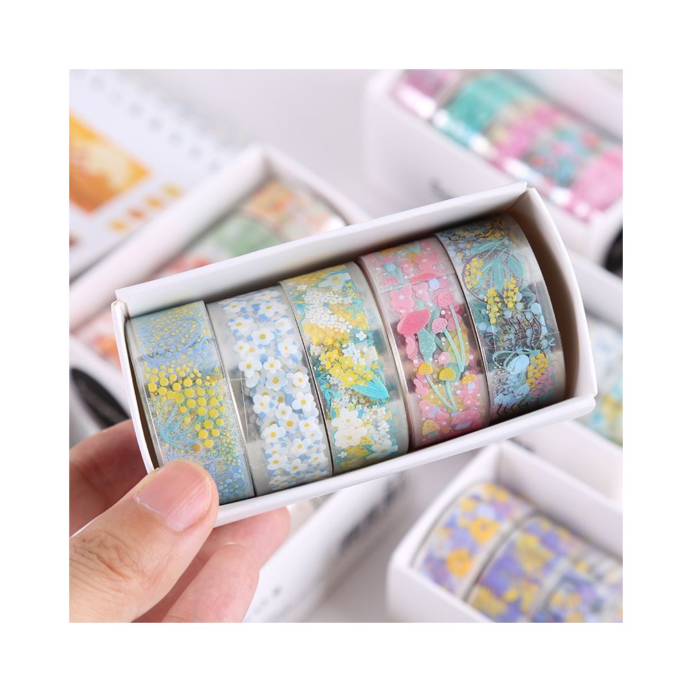 Floral Series PET Tape Set 5 rolls 6 Styles