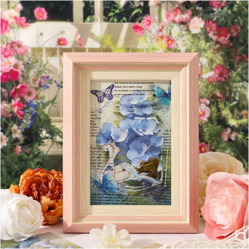 Flower Letter Series Vintage Material Paper 10 Sheets image 2
