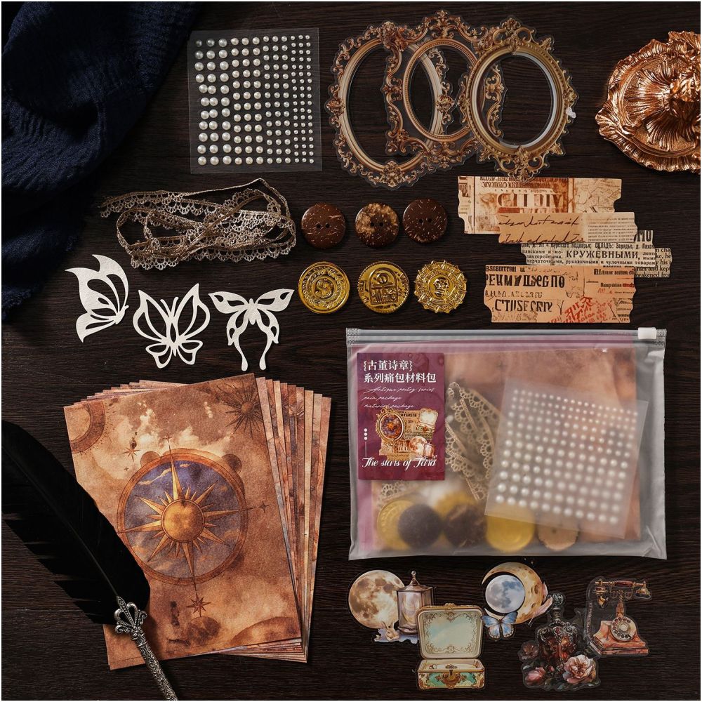 Dark Phantom Antique Poetry Series Material Pack 4 Styles image 2