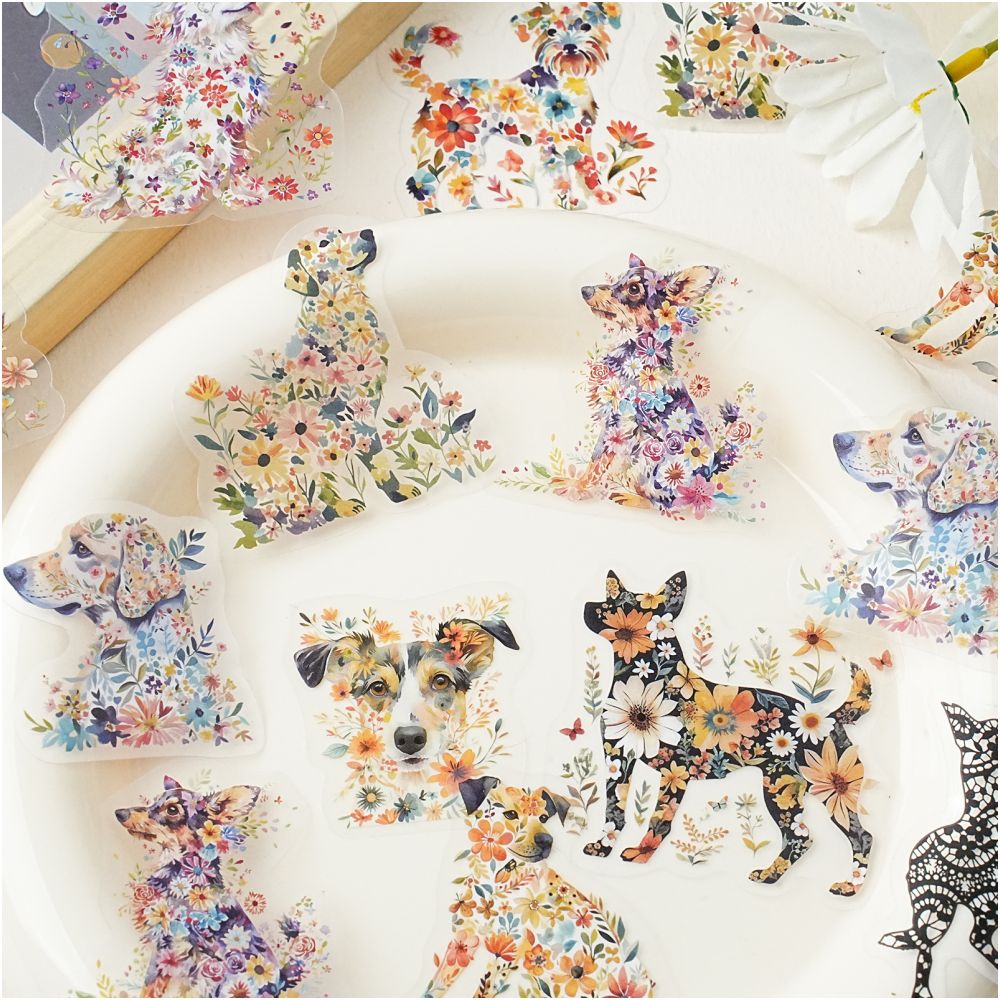 Flower and Animal Themed Journal Decorations 15 Sheets 6 Designs image 3