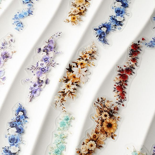 Flower Series PET Stickers 6 Styles 20 Pcs image 2