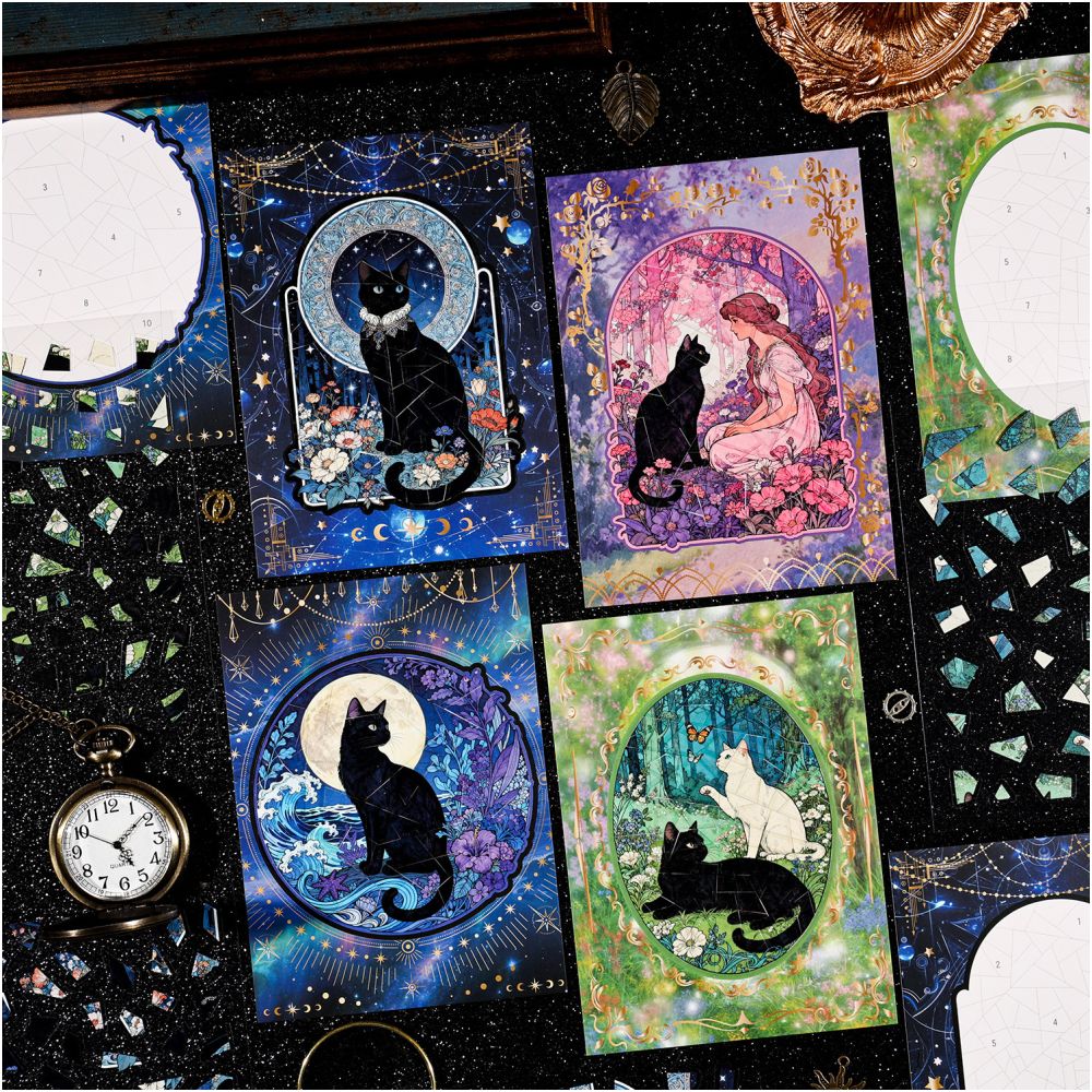 Creative Galaxy Landscape 3D Stickers 4 Styles 3 Sheets image 0