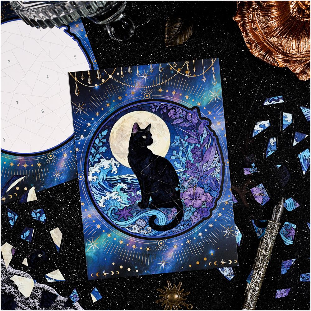 Creative Galaxy Landscape 3D Stickers 4 Styles 3 Sheets image 3