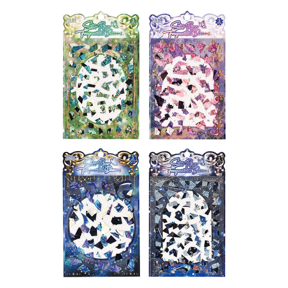Creative Galaxy Landscape 3D Stickers 4 Styles 3 Sheets image 4