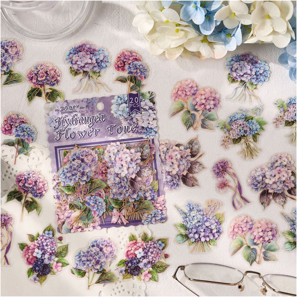 Floral Dream Series PET Stickers 20 sheets 6 designs image 2