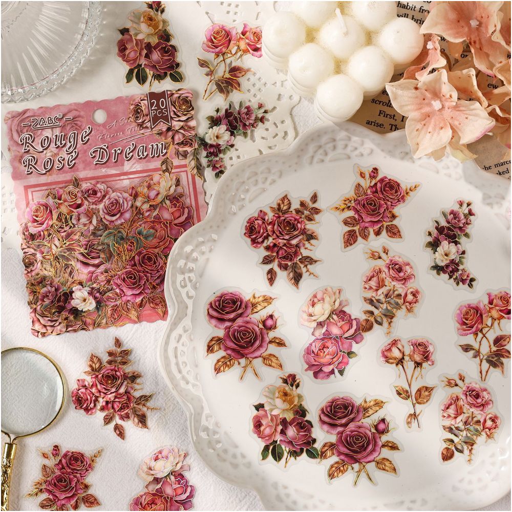 Floral Dream Series PET Stickers 20 sheets 6 designs image 3