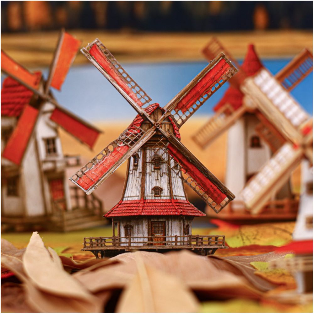 Retro Windmill Paper set 8 psc 6 designs image 2