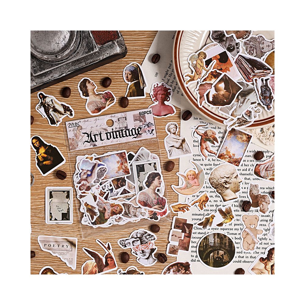 Retro Collection Series Paper Stickers 6 variants image 2