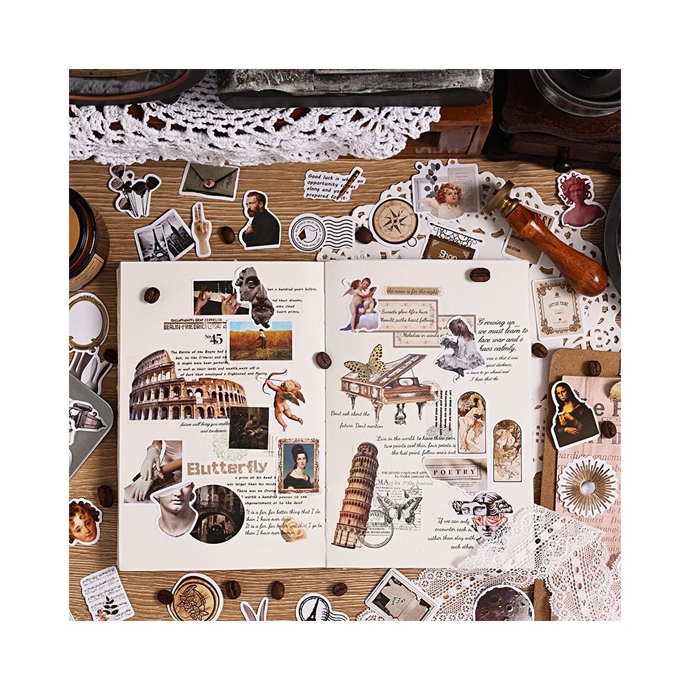 Retro Collection Series Paper Stickers 6 variants image 3