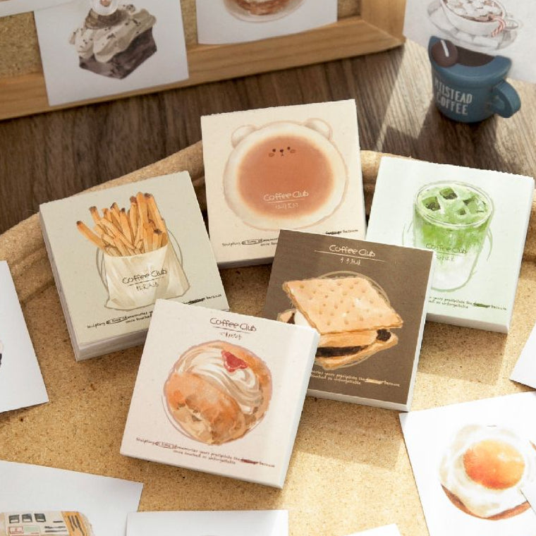Coffee shop series material paper 5 styles 56 pcs image 0