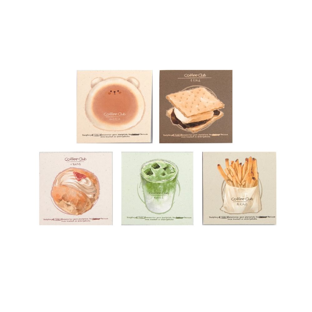 Coffee shop series material paper 5 styles 56 pcs image 4