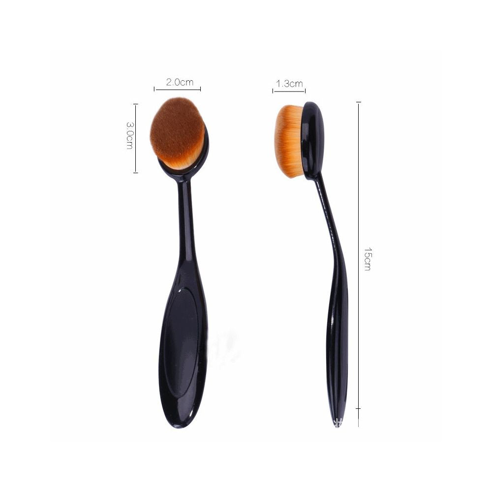Shaped colored oval brush set 12 Pcs
