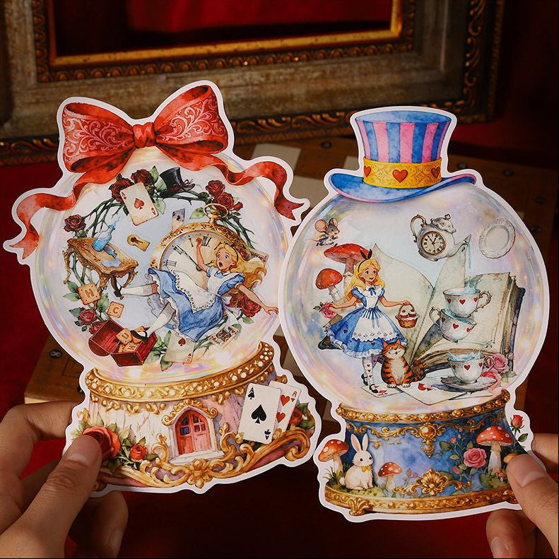 Dreamland Series Alice in Wonderland Crystal Ball PET Stickers 4 Designs image 1