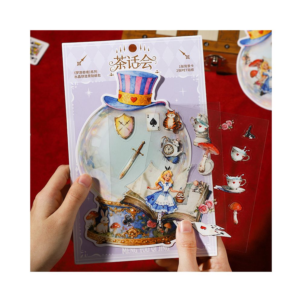 Dreamland Series Alice in Wonderland Crystal Ball PET Stickers 4 Designs image 2