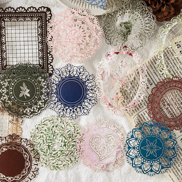 light Vintage Lace material Paper 4 variants image 0