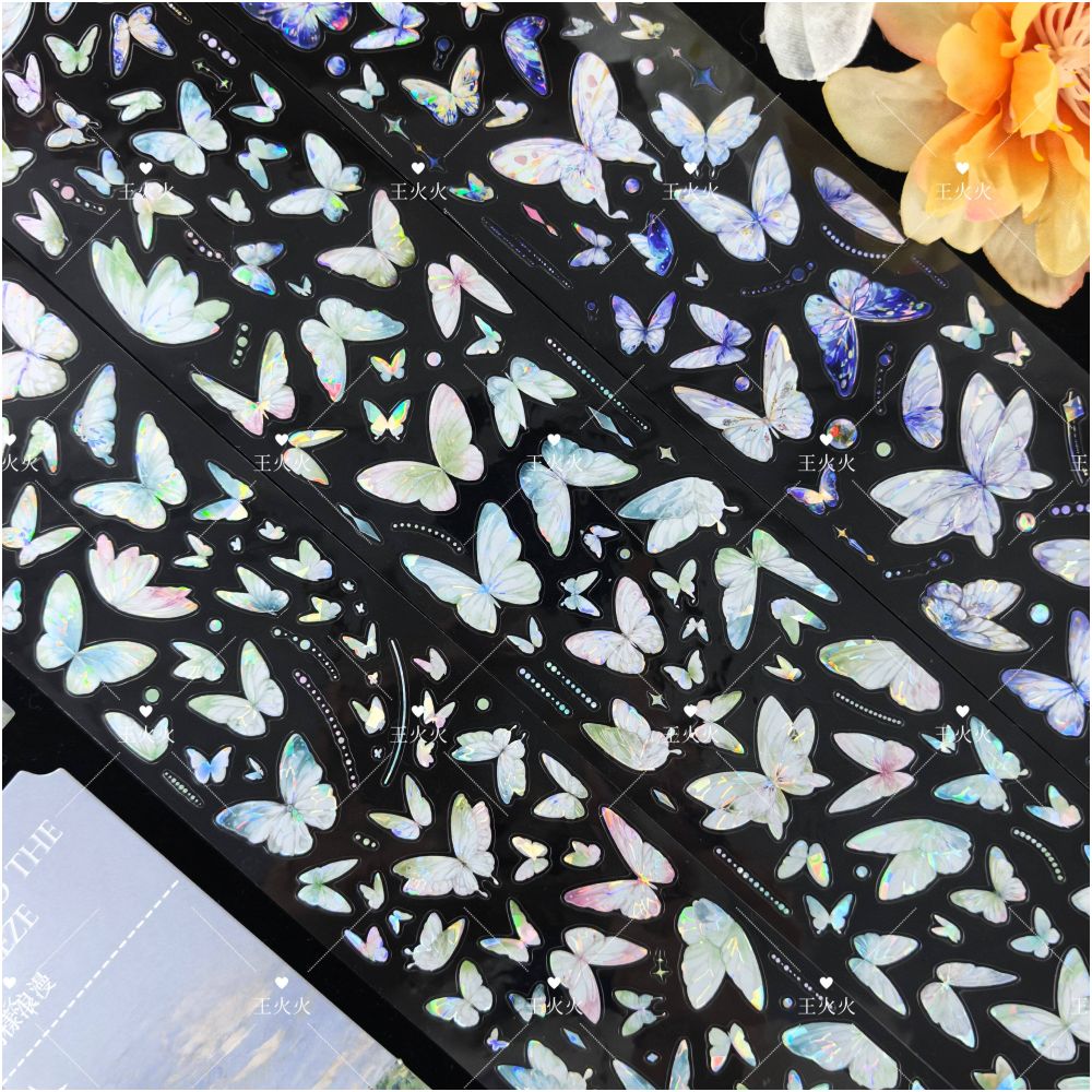 Four Color Butterfly PET Tape 5cm x 1m image 2