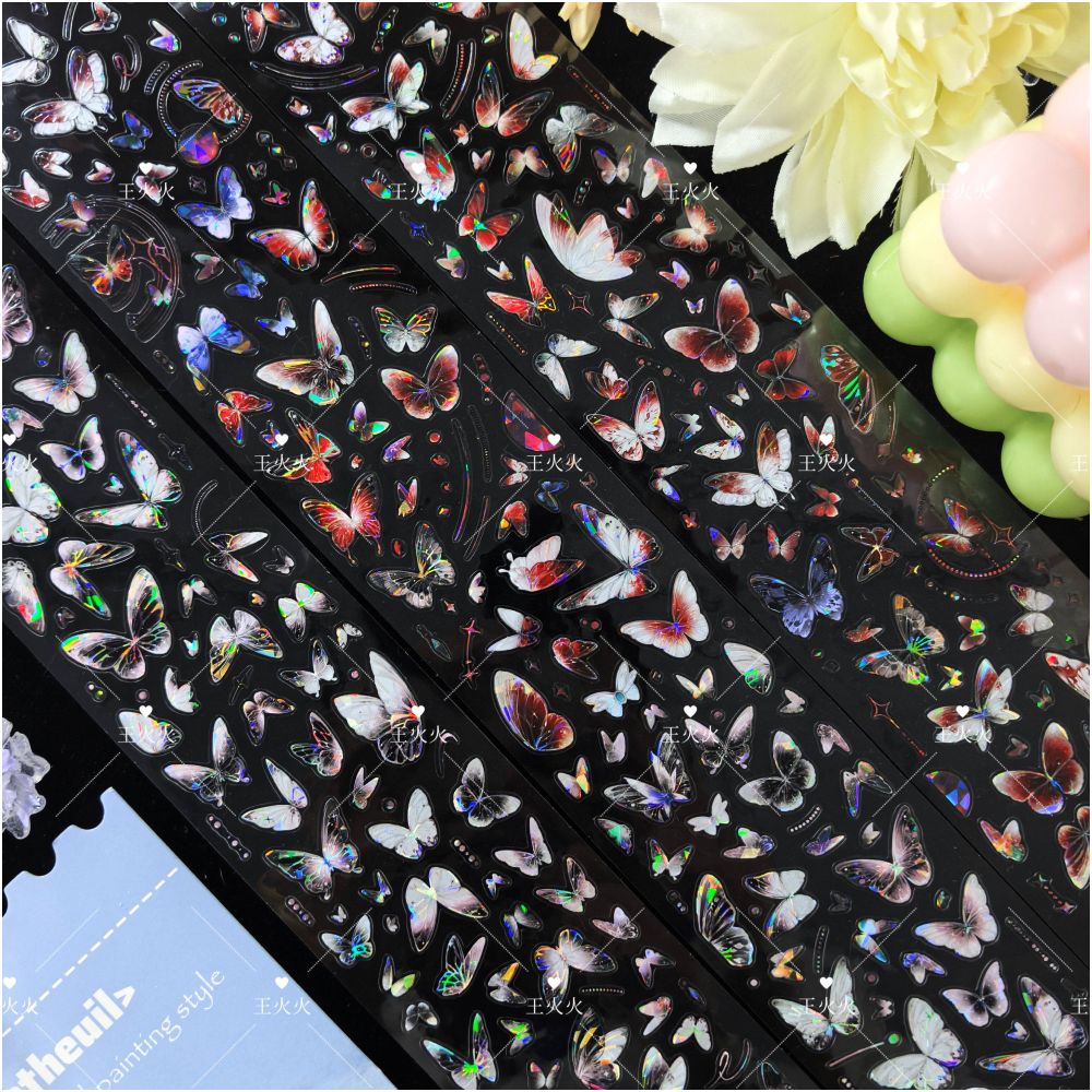 Four Color Butterfly PET Tape 5cm x 1m image 3