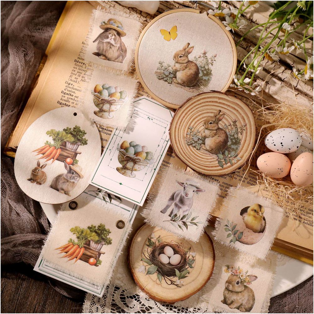 Rabbit House Rub on Paper Stickers 2 Sheets image 5