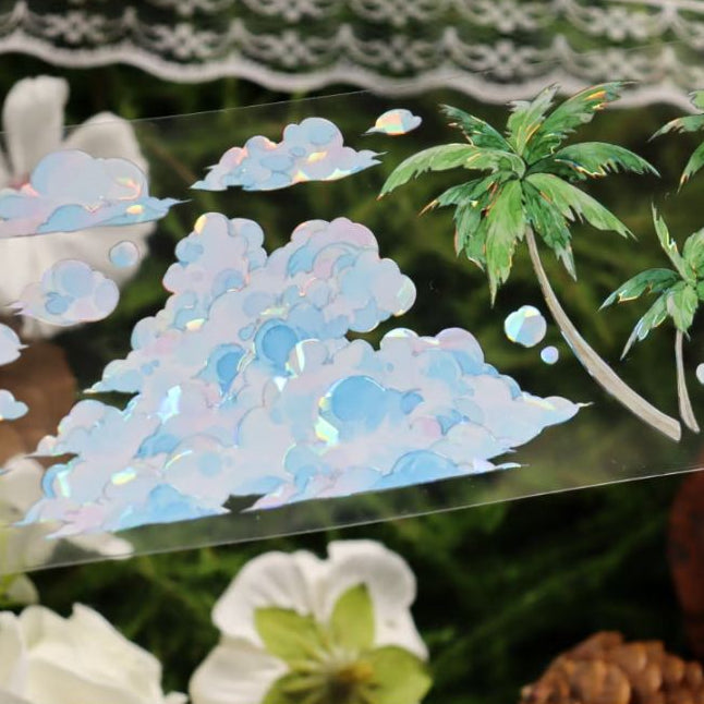 White Clouds PET Tape 6cm x 1m image 2
