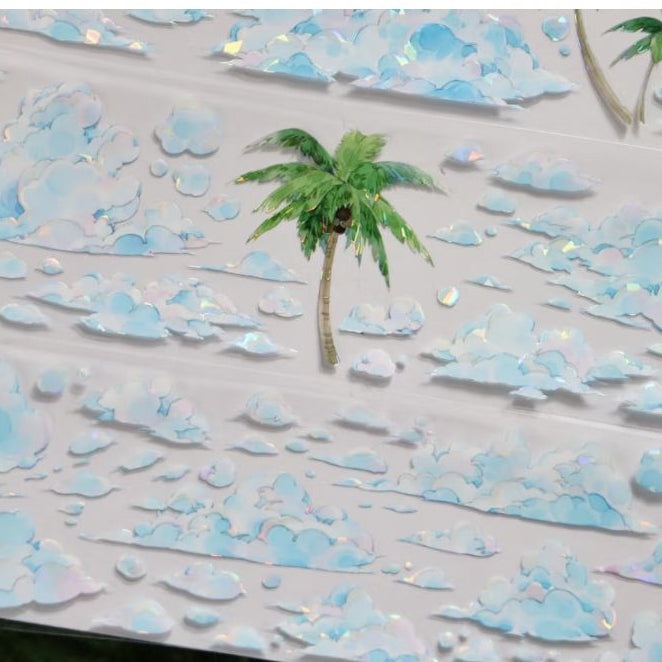 White Clouds PET Tape 6cm x 1m image 3