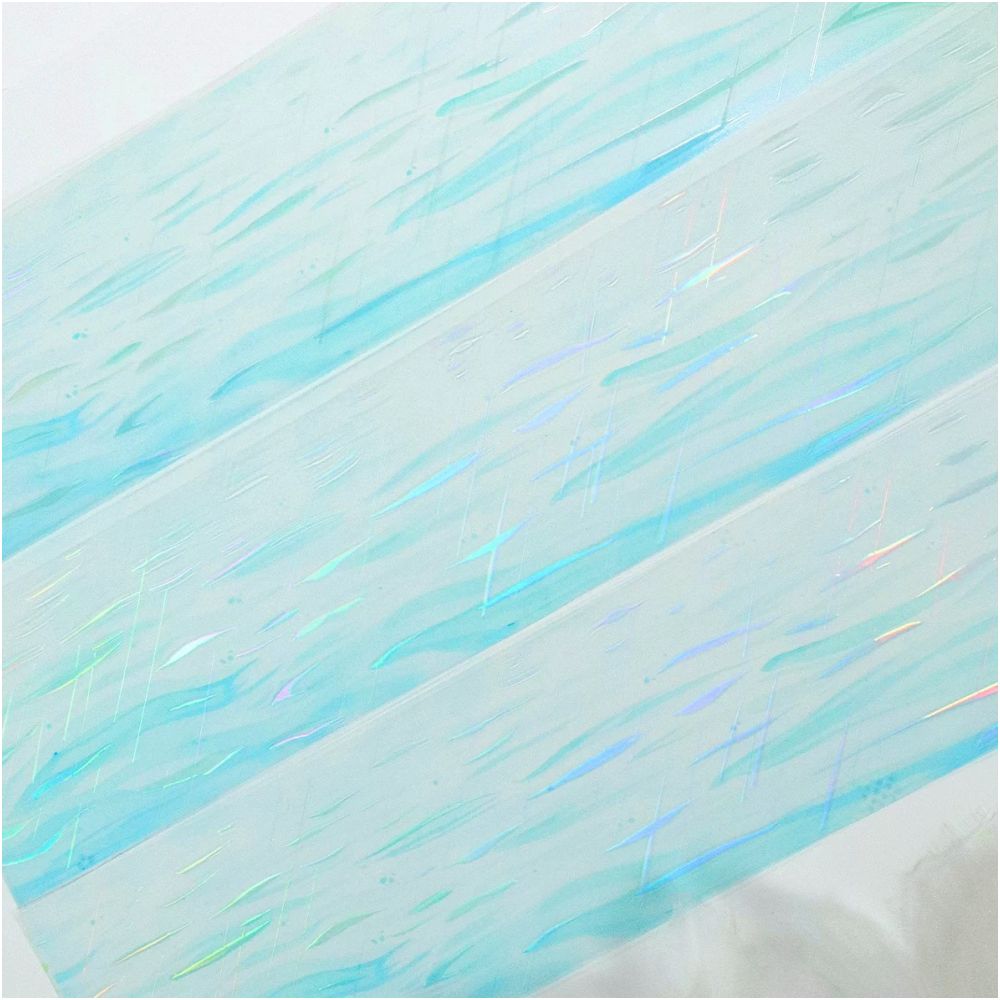 Transparent Water Ripple PET Tape 6cm x 1m image 1