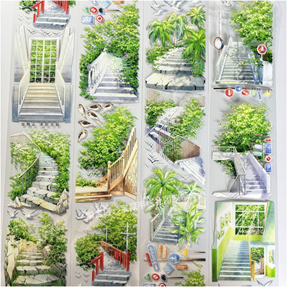 Staircase Ancient Style PET Tape 6cm x 1m image 4
