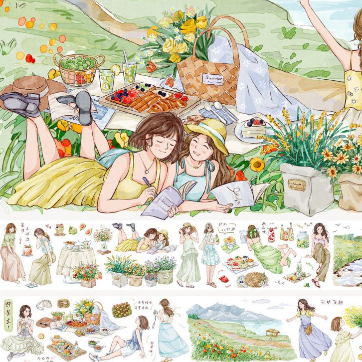 Character Landscape PET Tape 7cm x 1m
