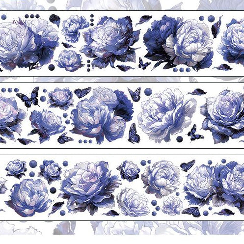 Beautiful flower PET Tape 6cm x 1m