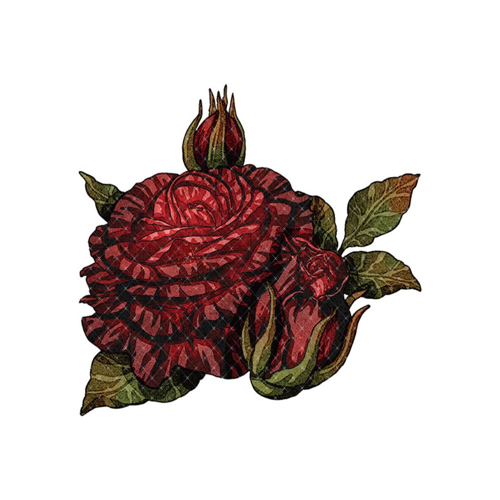 Red Rose Background PET Tape 6cm x 1m image 4