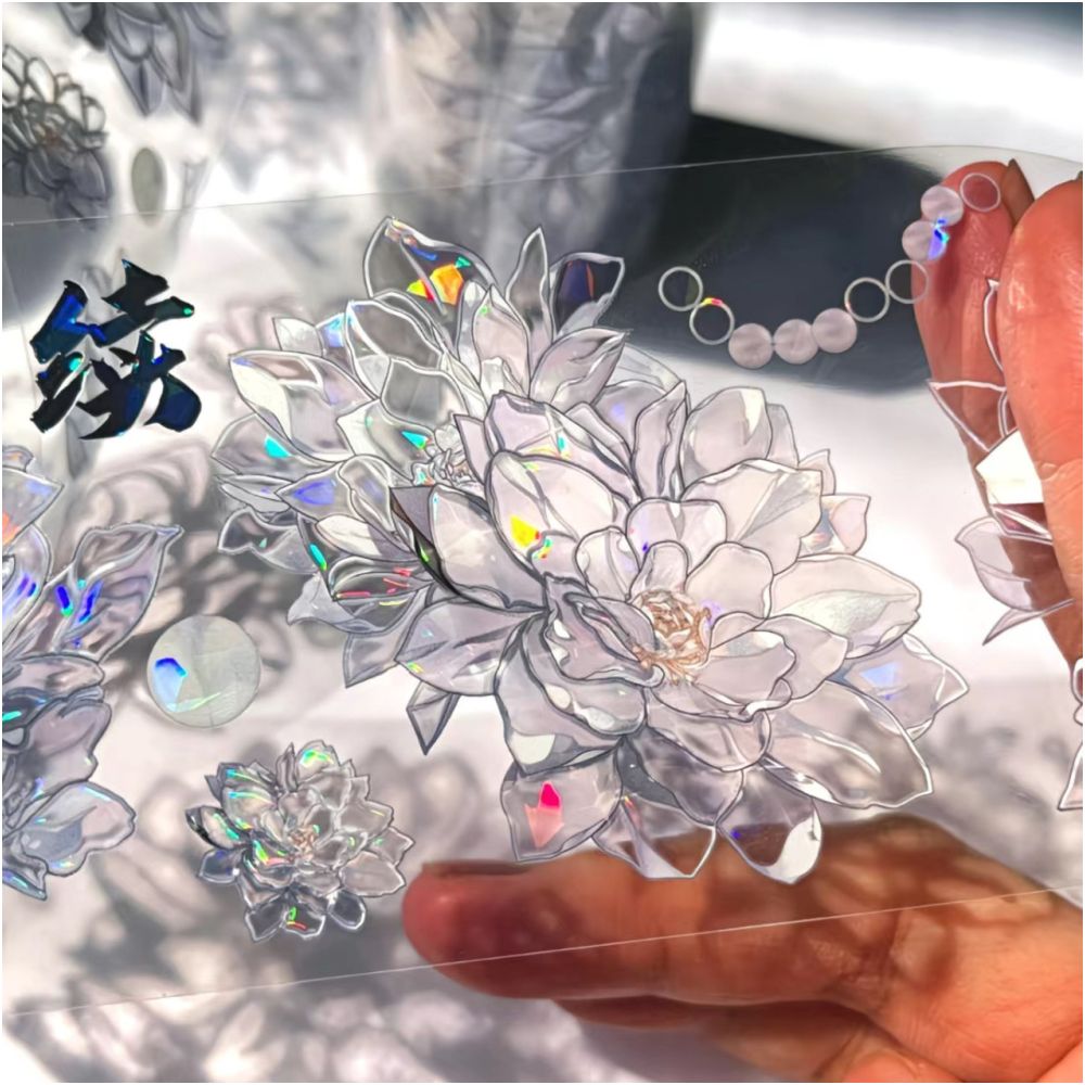 Light Flower Background PET Tape 6cm x 1m image 4