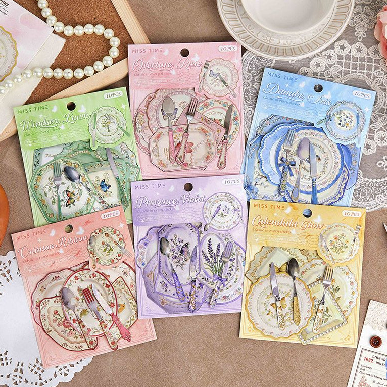 Dreamy Garden Series Paper Material Stickers 10 sheets 6 designs image 0