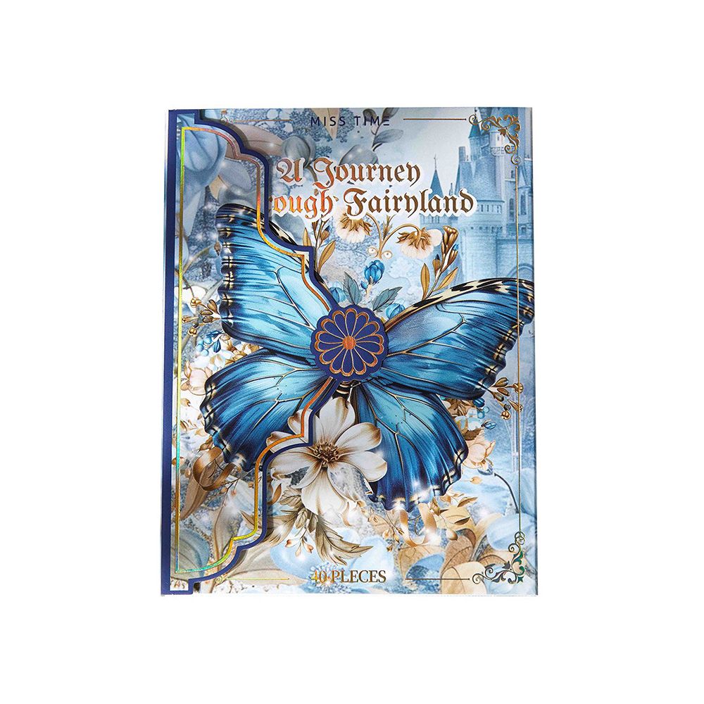 Wonderland Vintage Series Paper Material 40 Sheets 6 Designs image 4