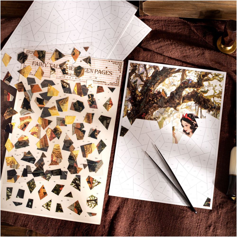 Vintage Fairy Tale Puzzle PT Stickers 4 Designs image 3