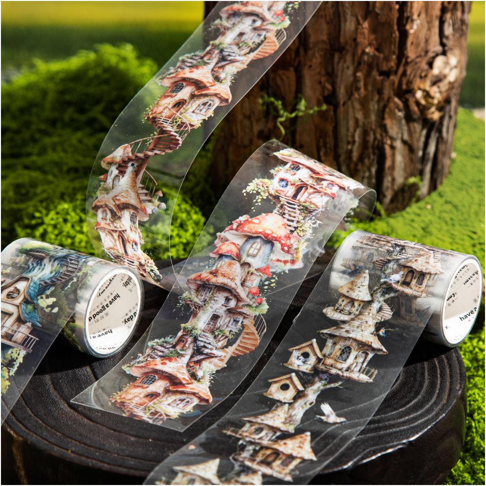 Fantasy House Series PET Tape 4 Designs 5cm x 2m image 0