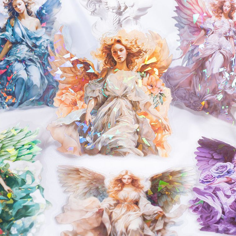 Angels Series Character PET Stickers 6 Styles 5 Pcs image 0