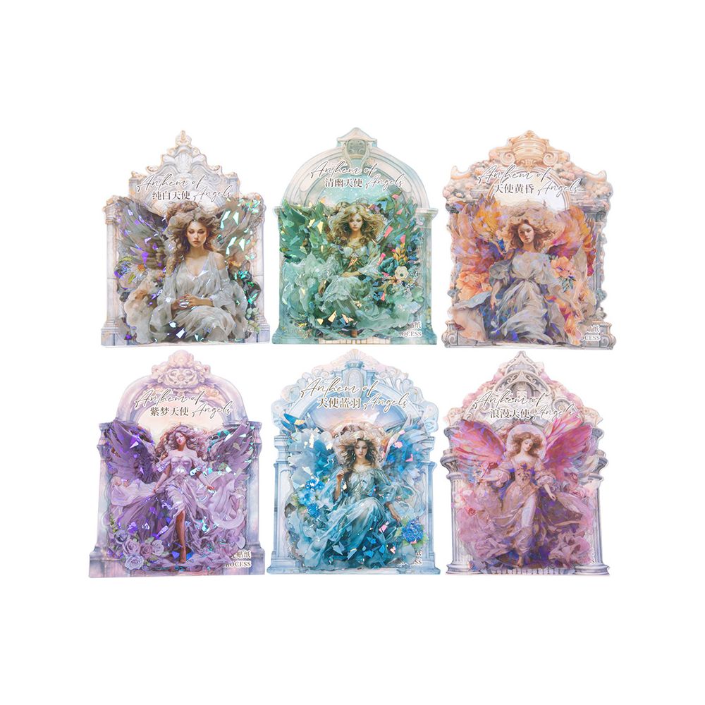 Angels Series Character PET Stickers 6 Styles 5 Pcs image 4