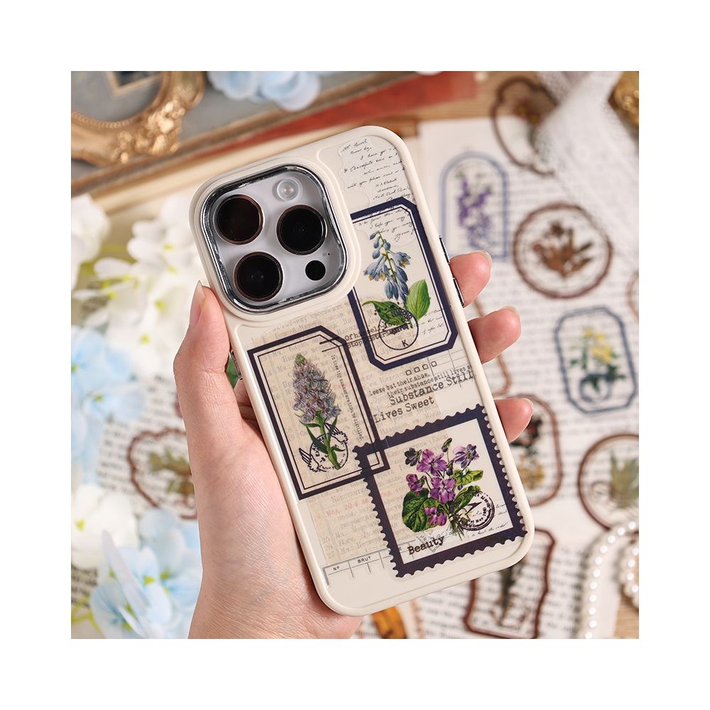 Vintage Floral PET Stickers 6 variants image 2