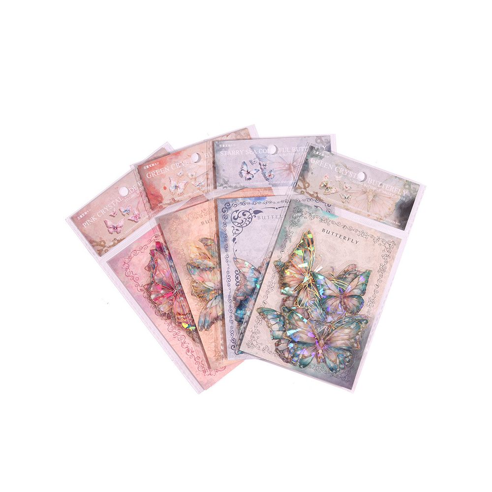 Butterfly Valley Series 3D PET Stickers 4 Styles 20 Pcs image 4