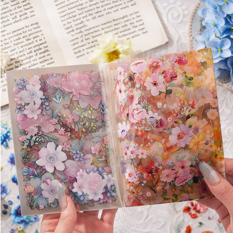 Leaf flower sticker book 4 Styles 20 Sheets image 3
