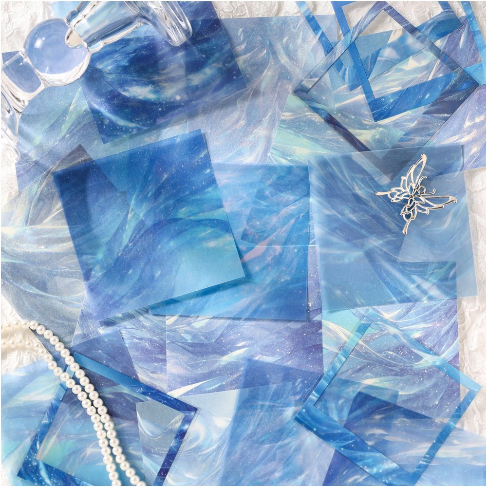 Silk Iridescent Theme PET Stickers 25psc 6 designs image 0