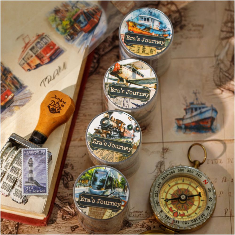 Era Travel Series PET Tape 5cm x 2m 4 Designs image 2