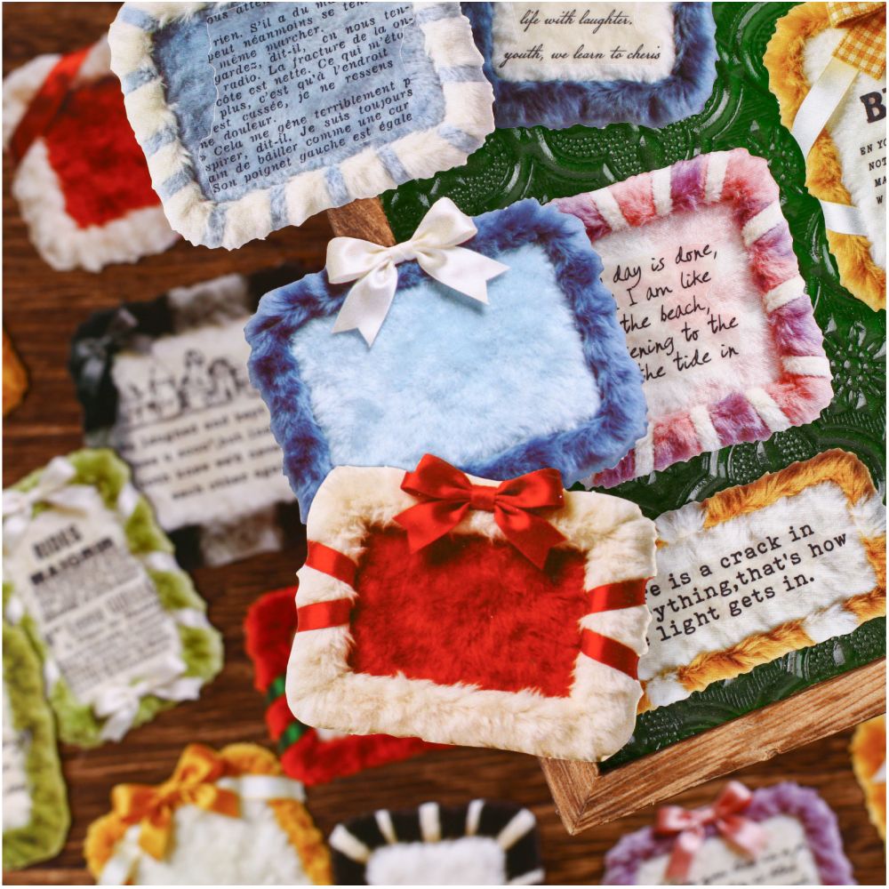 Plush Vintage Story Paper Stickers Pack 20psc 6 variants image 1