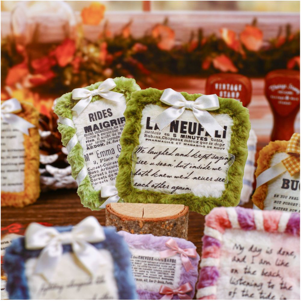 Plush Vintage Story Paper Stickers Pack 20psc 6 variants image 2