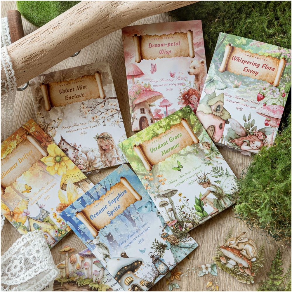 Fairy Fantasy PET Stickers 20psc 6 variants image 1