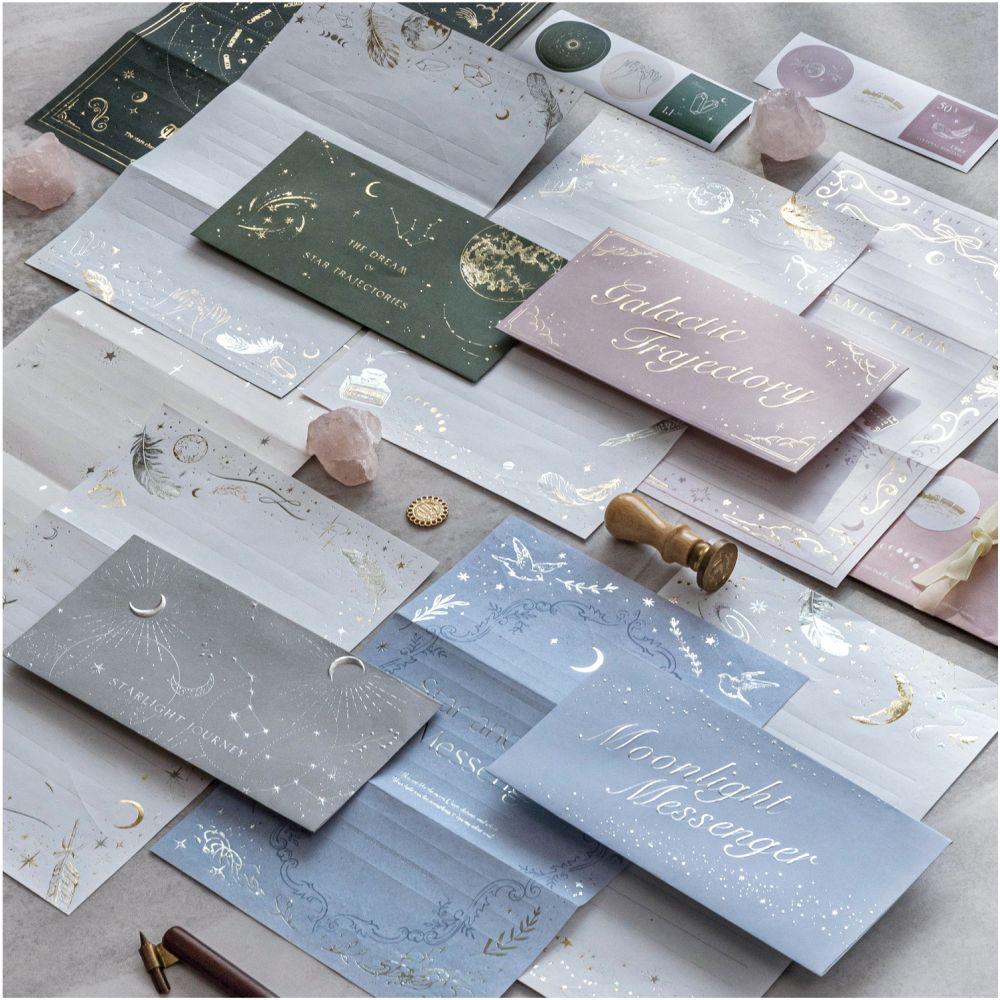 Starry Night Poems Letter Paper and Envelope 4 variants image 0