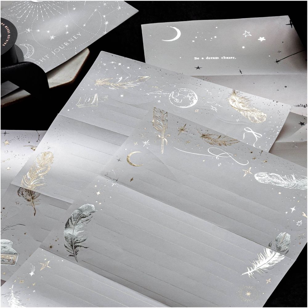 Starry Night Poems Letter Paper and Envelope 4 variants image 1