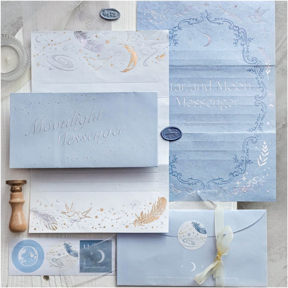 Starry Night Poems Letter Paper and Envelope 4 variants image 3