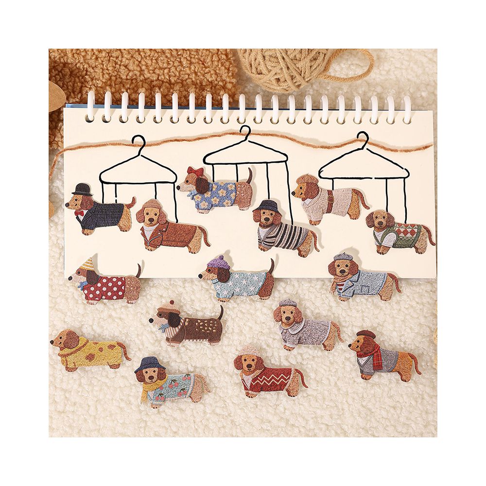 Dog and Cat Wardrobe Paper Stickers 30 psc 4 variants image 1
