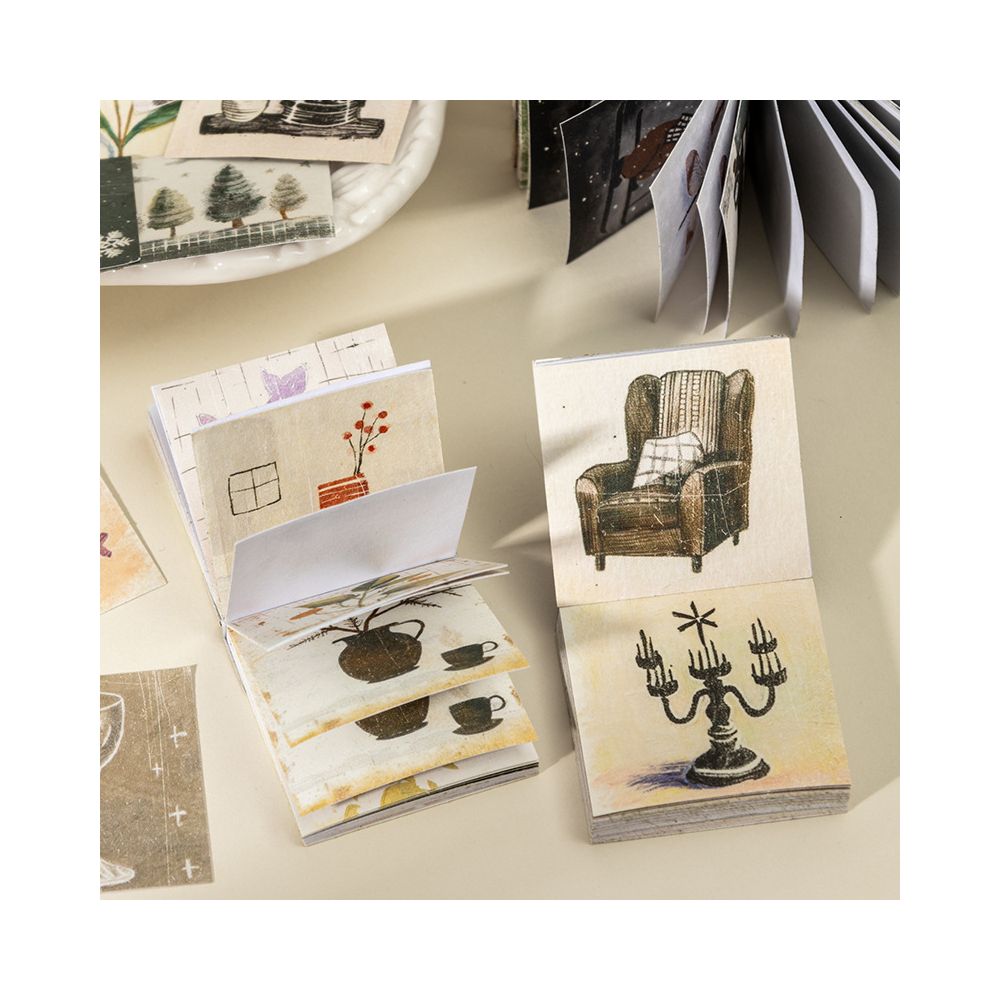 Textured Accessories Paper Sticker Notebook 40 psc 4 variants image 1